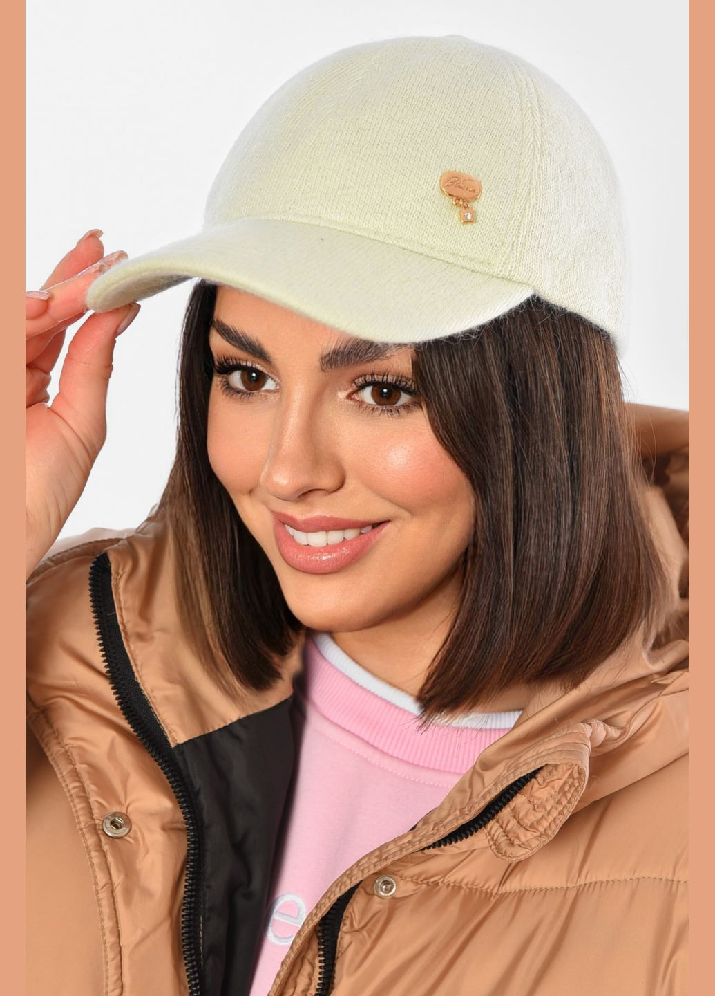 Кепка женская ангоровая мятного цвета Let's Shop (311503986)