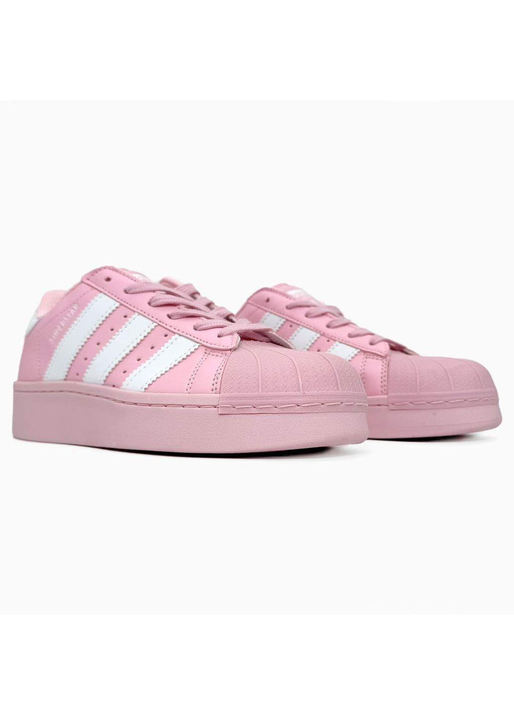 Розовые демисезонные кроссовки мужские adidas superstar xlg pink адидас суперстар No Brand