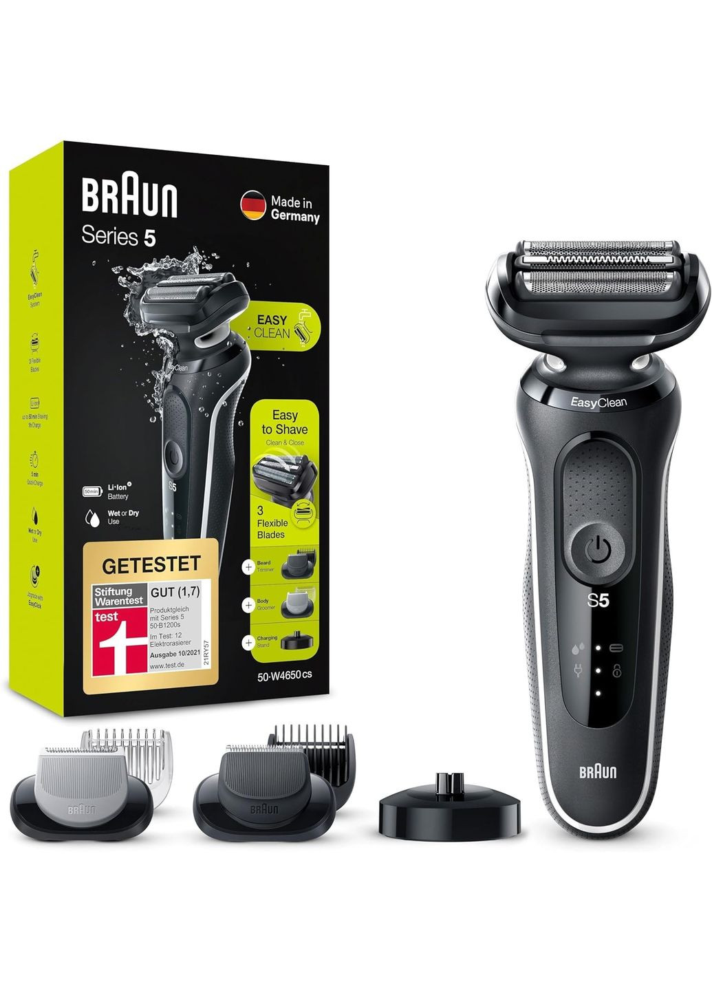 Електробритва Series 5 50W4200cs для сухого та вологого гоління Braun (280265879)