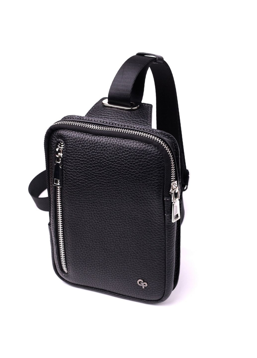 Прямокутна сумка бананка із якісної натуральної шкіри 15,5х20,5х3,5 см Grande Pelle (315874436)