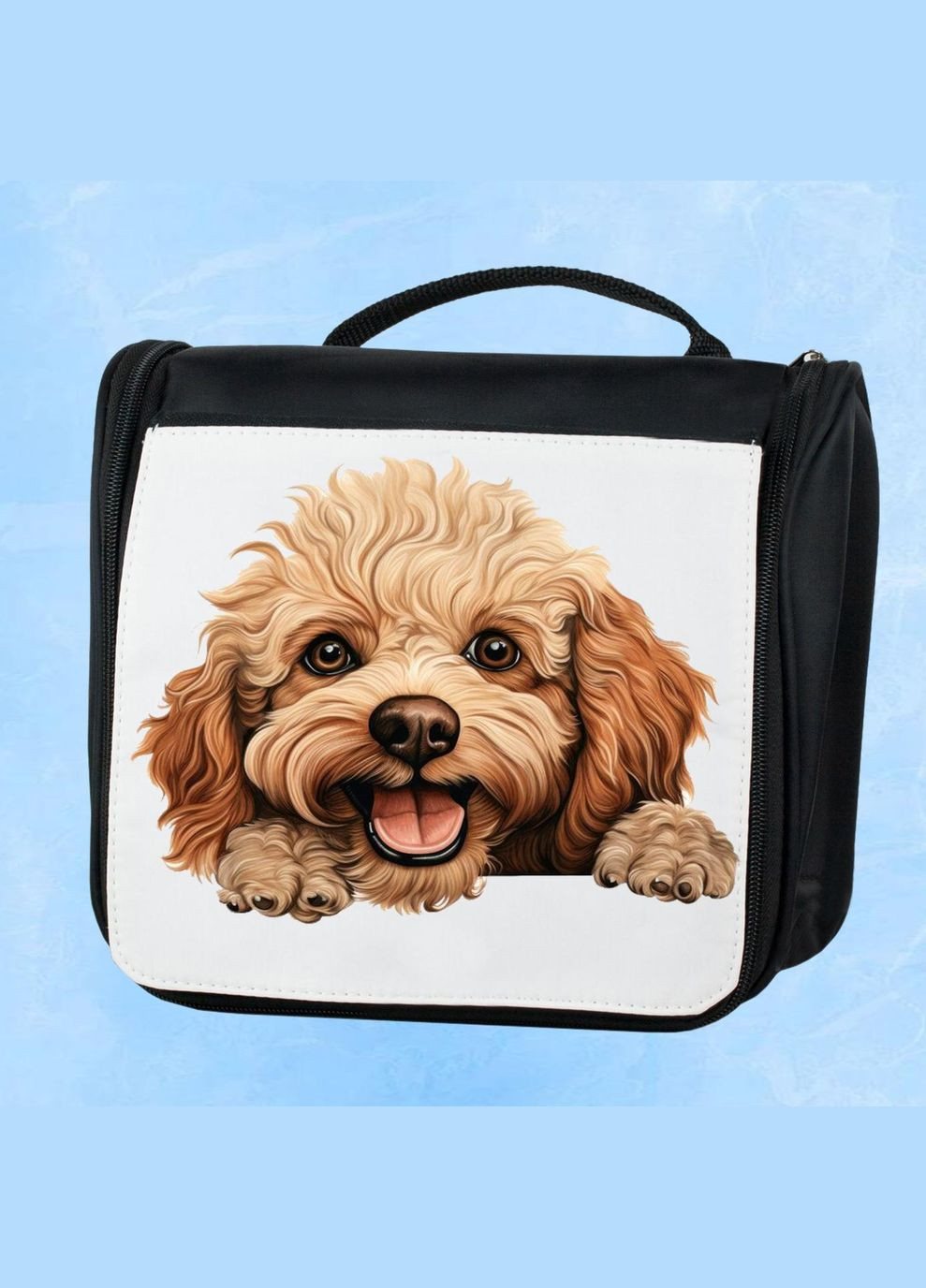 Дорожная сумка - органайзер для косметики несессер Dog #71 Черная No Brand (318677592)