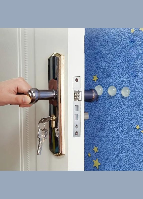 Відбійник для дверей (демпфер) Dory d=10мм, h=3мм прозорий силіконовий 100 штук на пластині (DR050864) No Brand (330778680)