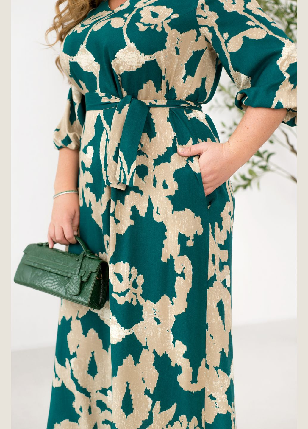 Зелена повсякденний сукня футляр Minova з абстрактним візерунком