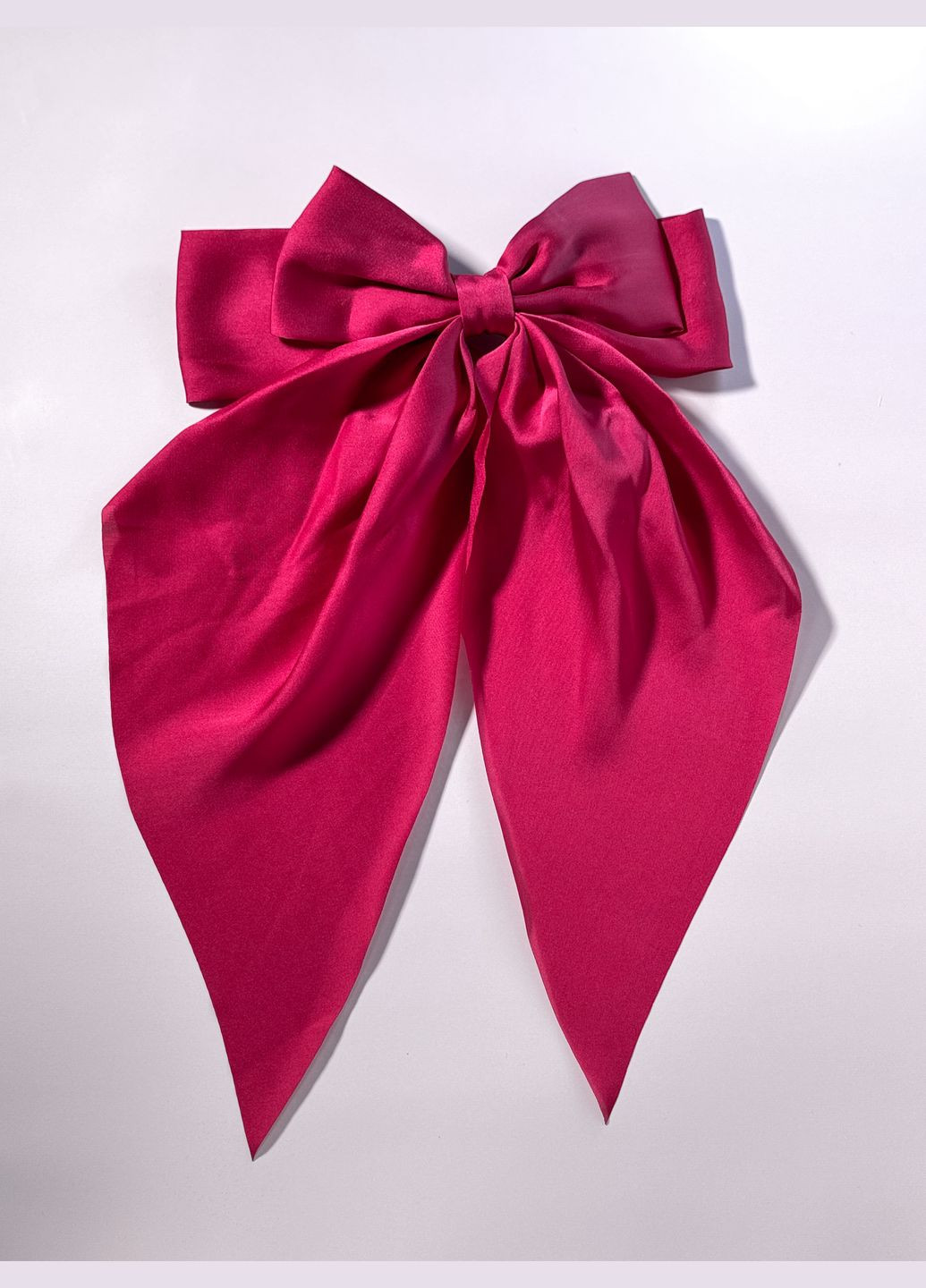 Шикарна жіноча шпилька автомат для волосся у вигляді об'ємного банта твіллі матеріал атлас No Brand (330618729)