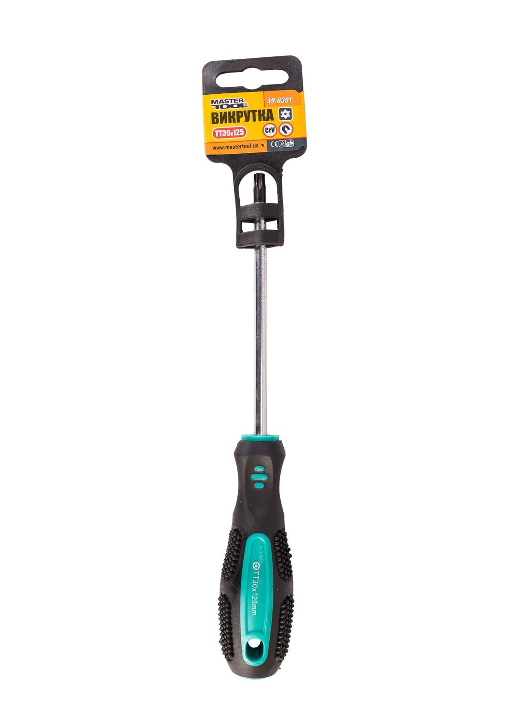 Отвёртка магнитная TORX TT30х125 мм ручка с TPR покрытием 49-0301 Mastertool (364965090)