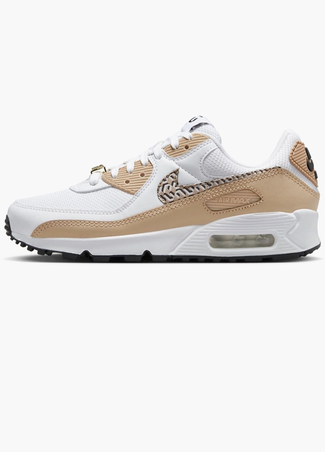 Кроссовки женские Air Max 90 White/Brown FB2617-100 Nike белые (335013317)