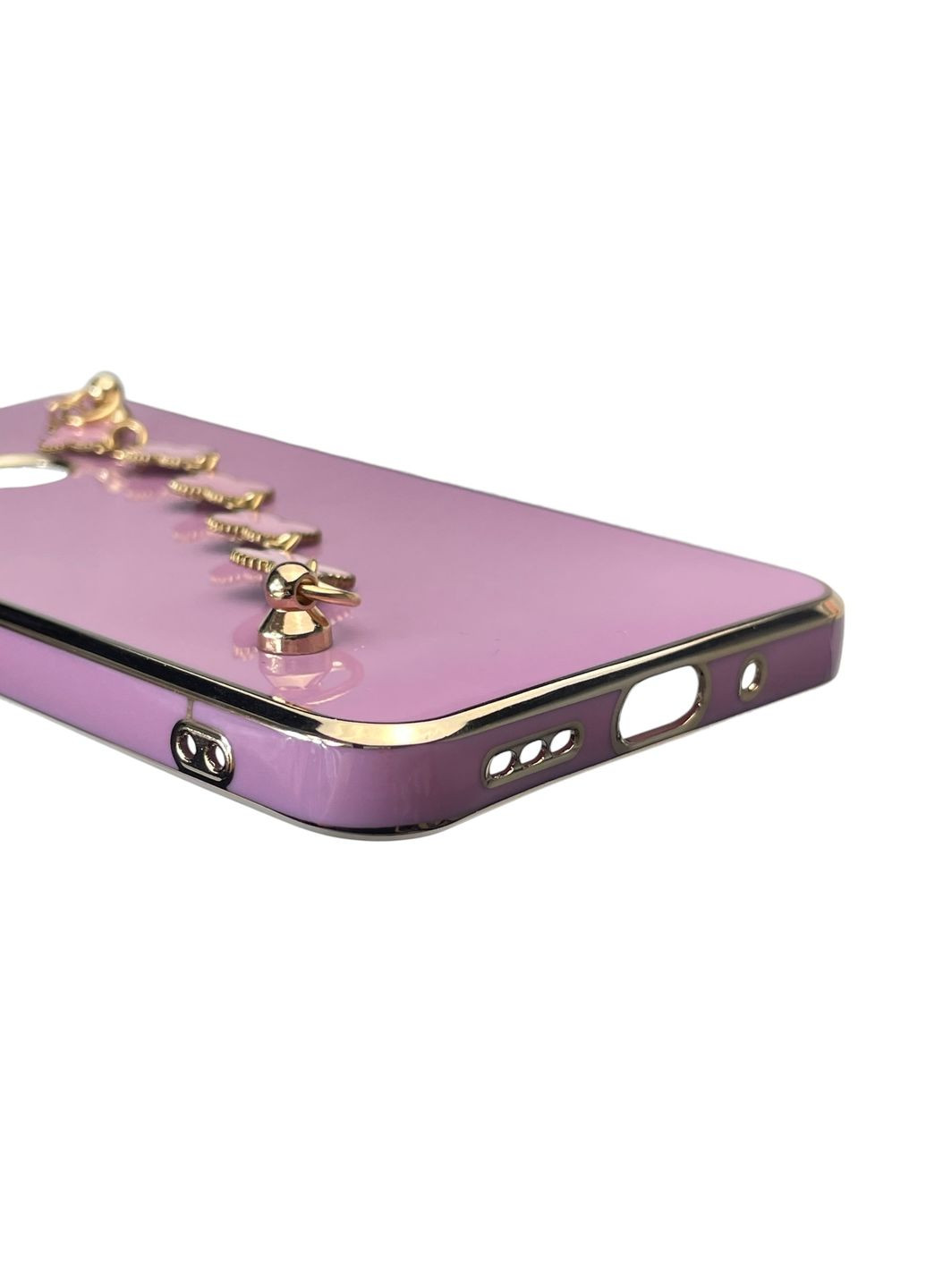 Чехол для телефона Redmi 10A женский с ремешком и украшениями и золотой окантовкой на сяоми редми 10a черничный gs1 Xiaomi (366233412)