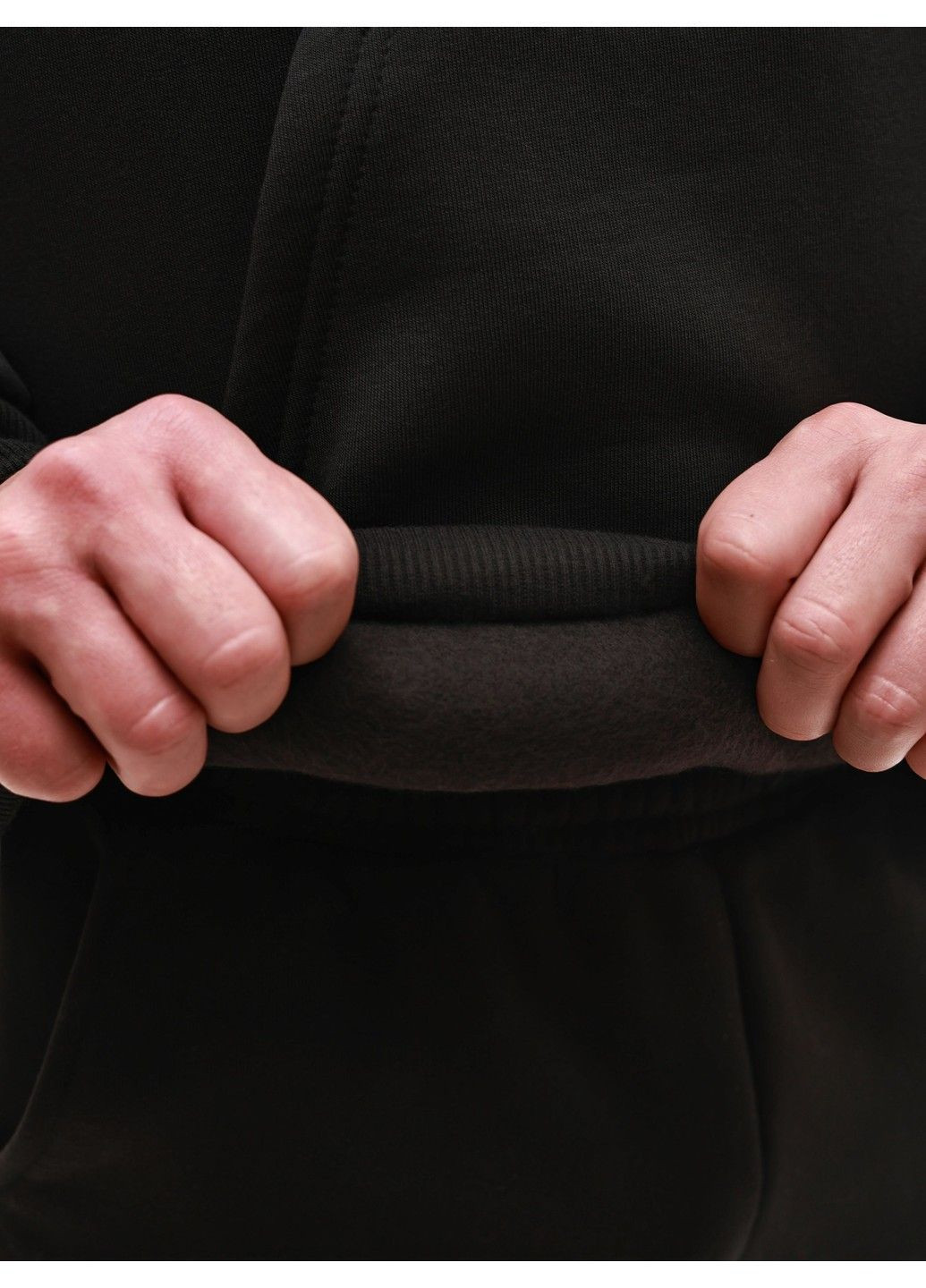 Чорний зимній костюм спортивний чоловічий No Brand