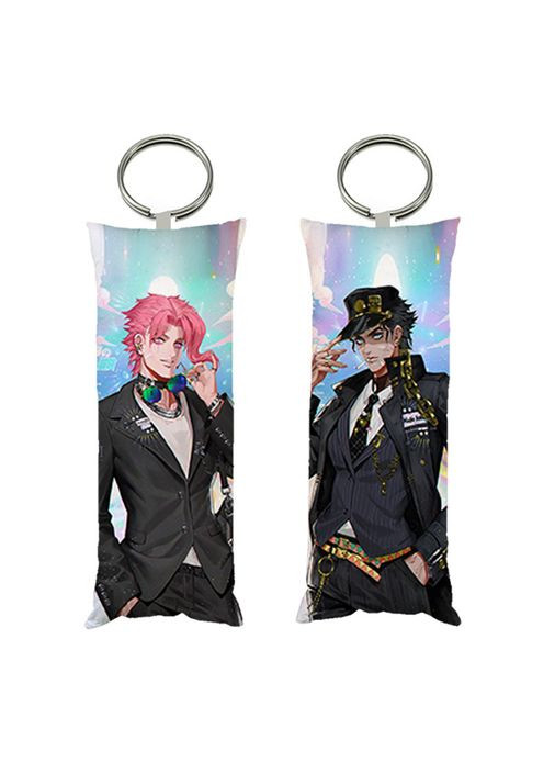Брелок мини-дакимакура аниме Невероятные приключения ДжоДжо с двухсторонним принтом 4х10 см (br0068) No Brand (327007366)