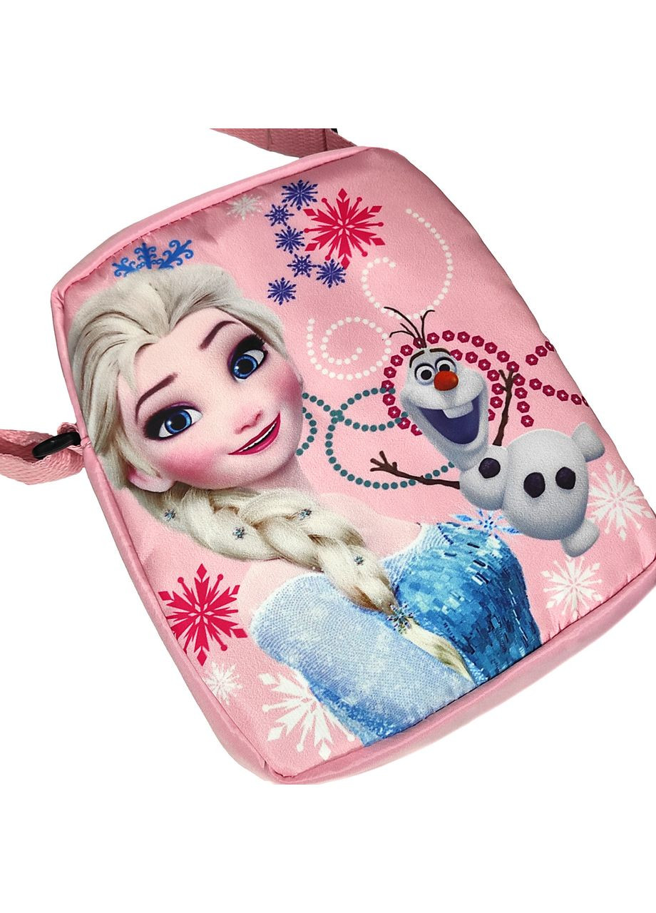 Детская сумка через плечо для девочек Холодное сердце Эльза и Олаф (Frozen Elsa) розовая FFC (329902227)