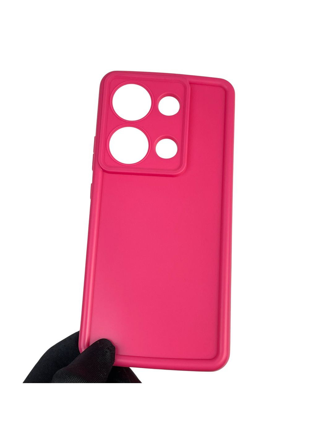 Чохол силіконовий Soft Touch для Redmi Note 13 Pro 4G малиновий (Повний захист камери) Xiaomi (366386228)