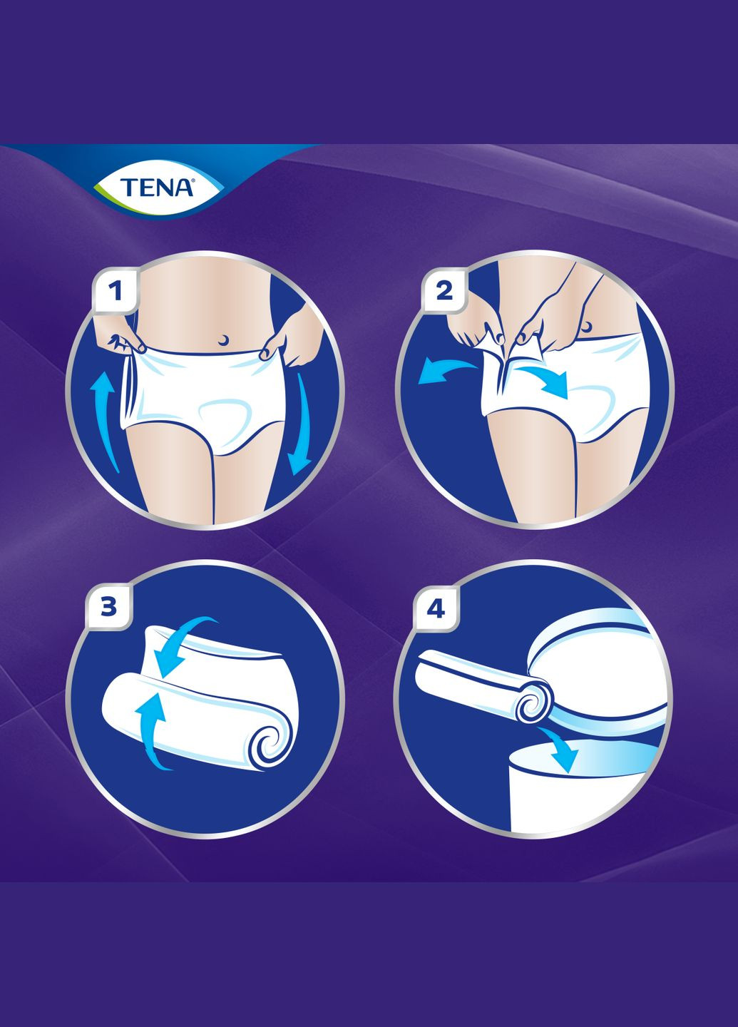 Труси-підгузки для дорослих Pants Plus Night Extra Large, 10 шт Tena (328447809)