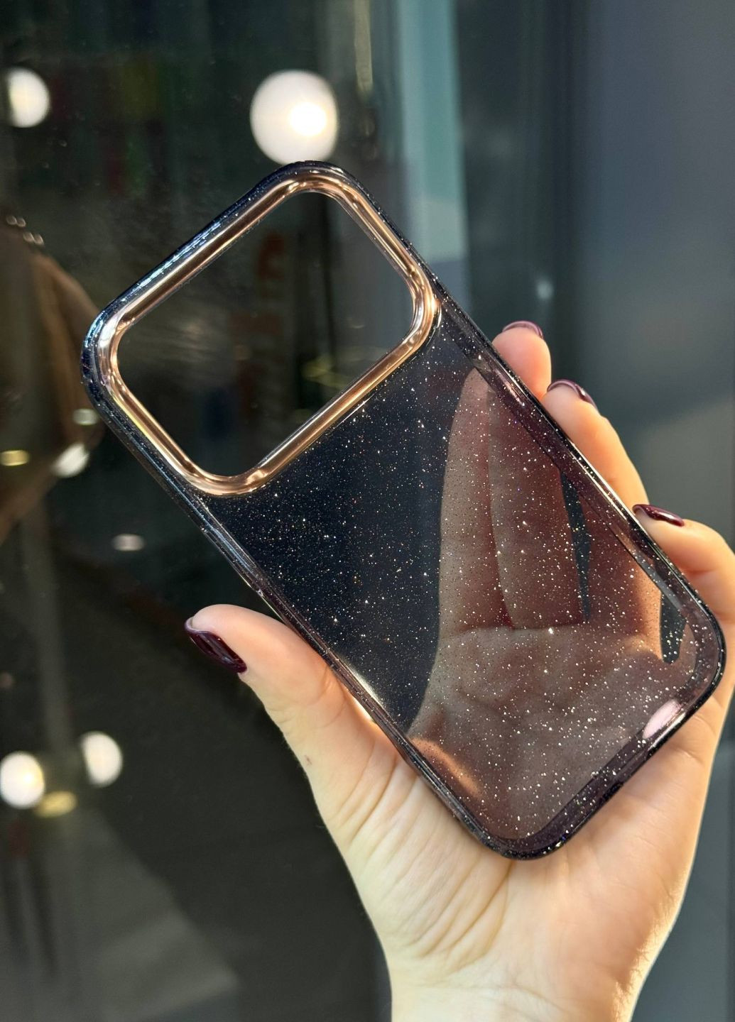 Чохол у блискіточку силіконовий для iPhone 17 Pro Max/айфон 17 про макс No Brand (362303051)