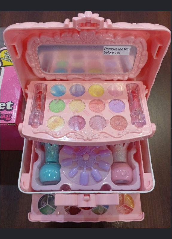 Набір дитячої косметики 166303, дитячій макіяж, манікюр, рожевий кольору, дитяча косметика для дівчаток HUANUO (333824195)