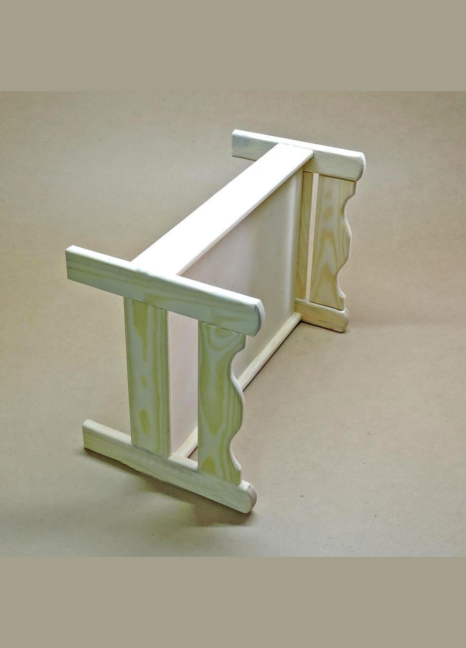 Кровать для кукол из дерева Ариэль бланже (КРТ-000101) No Brand (328606107)