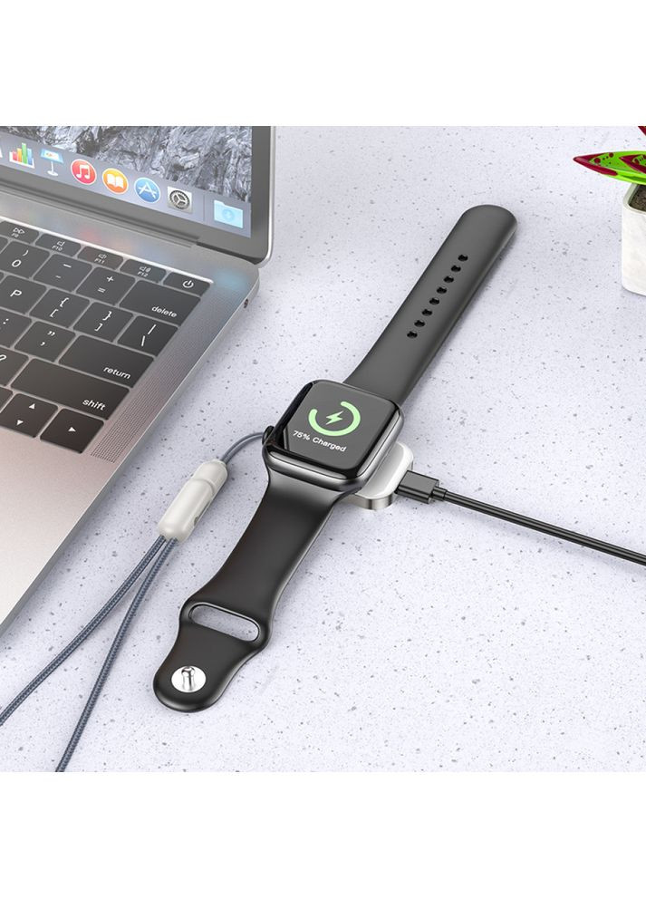 Беспроводное зарядное устройство для BQ25 (2,5W) для iWatch 1-9, SE/SE2, Ultra/Ultra2 Borofone (353497584)