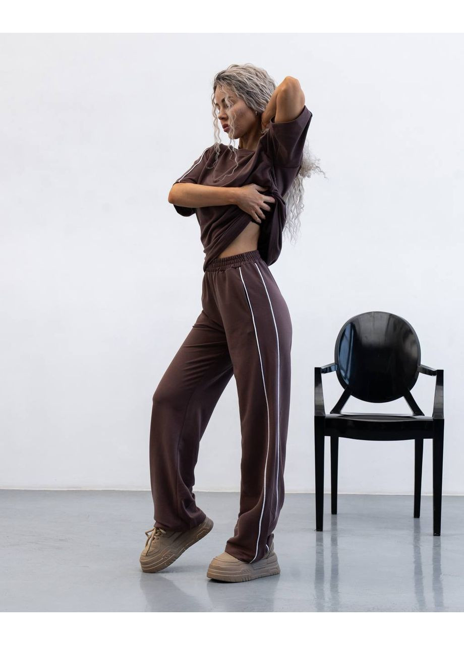 Жіночий спортивний костюм з лампасами No Brand (354823109)