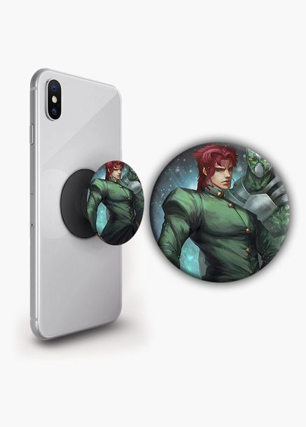 Тримач для телефону PopSockets Аніме Неймовірні пригоди ДжоДжо #010 Чорний No Brand (304508337)