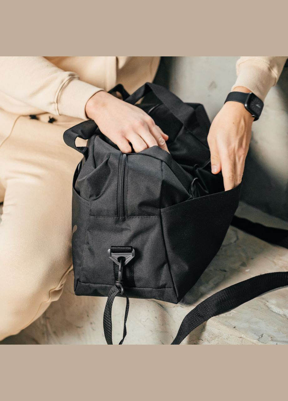 Дорожня сумка Пума Текстиль чоловіча для подорожей чорна 50*24*24 см, спортивна текстильна сумка чоловіча No Brand (333705683)