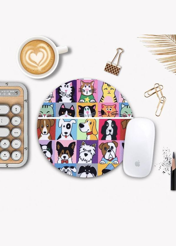 Коврик для мышки Кошки и собачки No Brand (302084384)