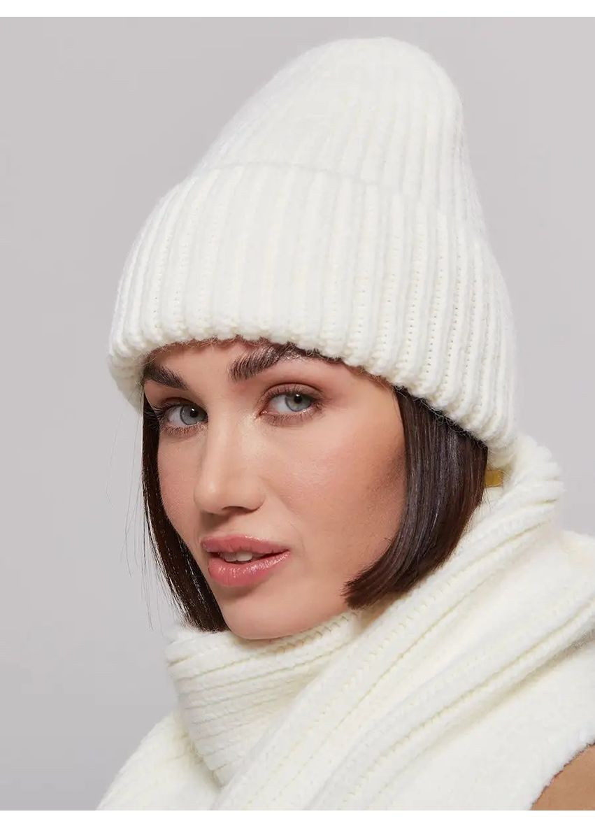 шапка + шарф - Сандра No Brand Жіночий зимовий комплект (362185460)