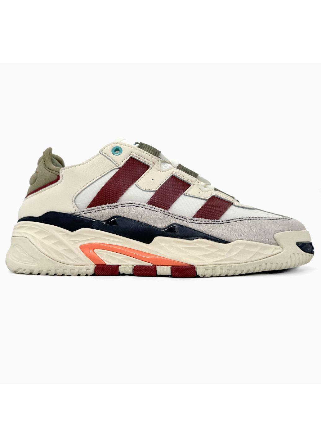 КРОСІВКИ ЖІНОЧІ ADIDAS NITEBALL BEIGE / BORDO / GREEN АДІДАС НАЙТБОЛ No Brand сірі демісезони (367175592)
