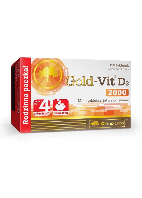 Витамины и минералы Gold-Vit D3 2000, 120 таблеток Olimp (322208681)