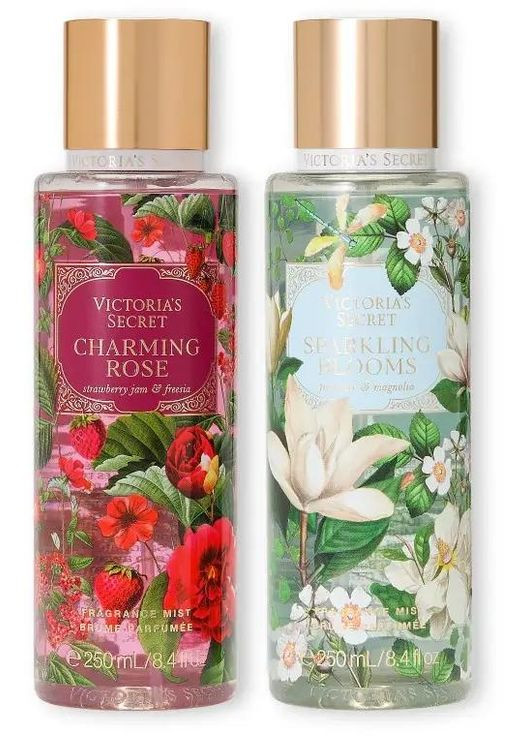 Набор парфюмированных спреев для тела Charming Rose (250 мл) + Sparkling Blooms (250 мл) Victoria's Secret (366880282)