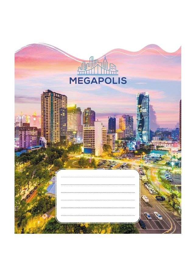 Тетрадь ученическая "Мегаполис" 018-530230K-3 в клетку, 18 листов No Brand (354769617)