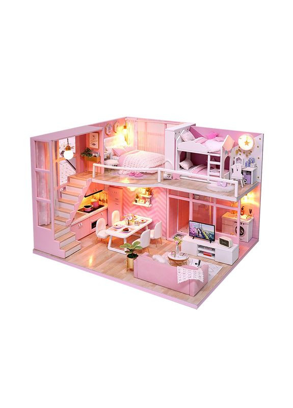 3D Румбокс ляльковий будинок DIY L-026-BC Dream Angels дитячий конструктор 10 шт. Cute Room (352012229)