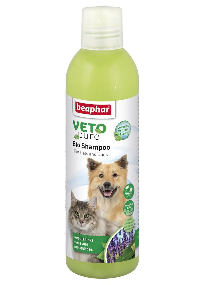 Шампунь Bio Shampoo с травяным экстрактом для кошек и собак 250 мл 102097 Beaphar (267726876)