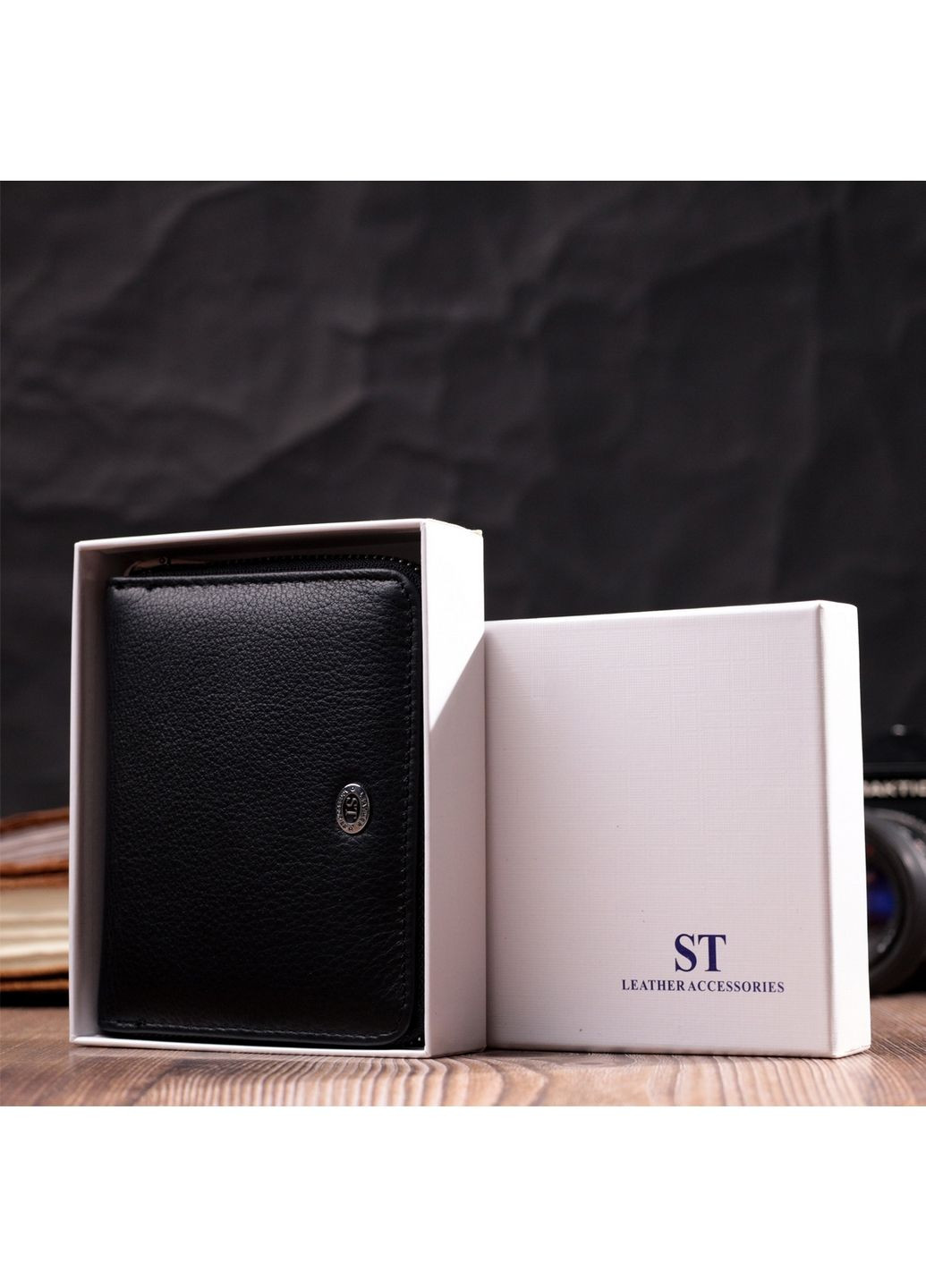 Женский кожаный кошелек 12,5х10,2х2 см st leather (288048511)