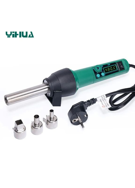 Термофен 8858-I / РК-дисплей / цифрове регулювання / компактний / 120 л/хв / 100 - 480°C / 700 Вт Yihua (322567642)