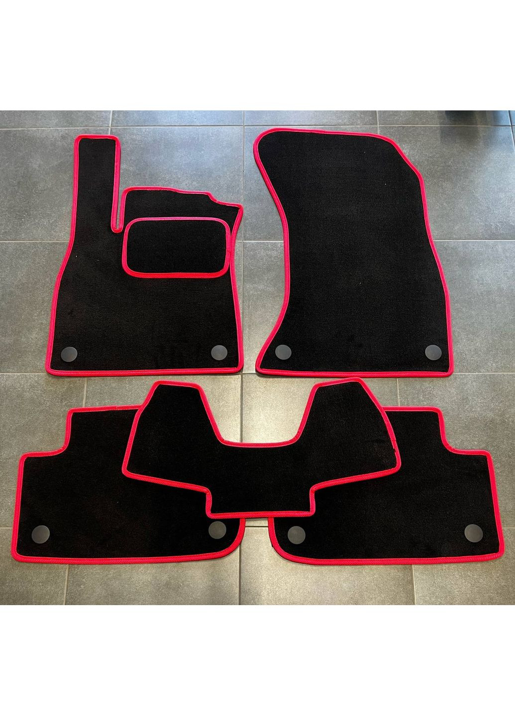 Ворсові килимки в салон для Audi Q5 (FY) (17-) Ворс Фортуна, Чорні Fortuna (363823391)