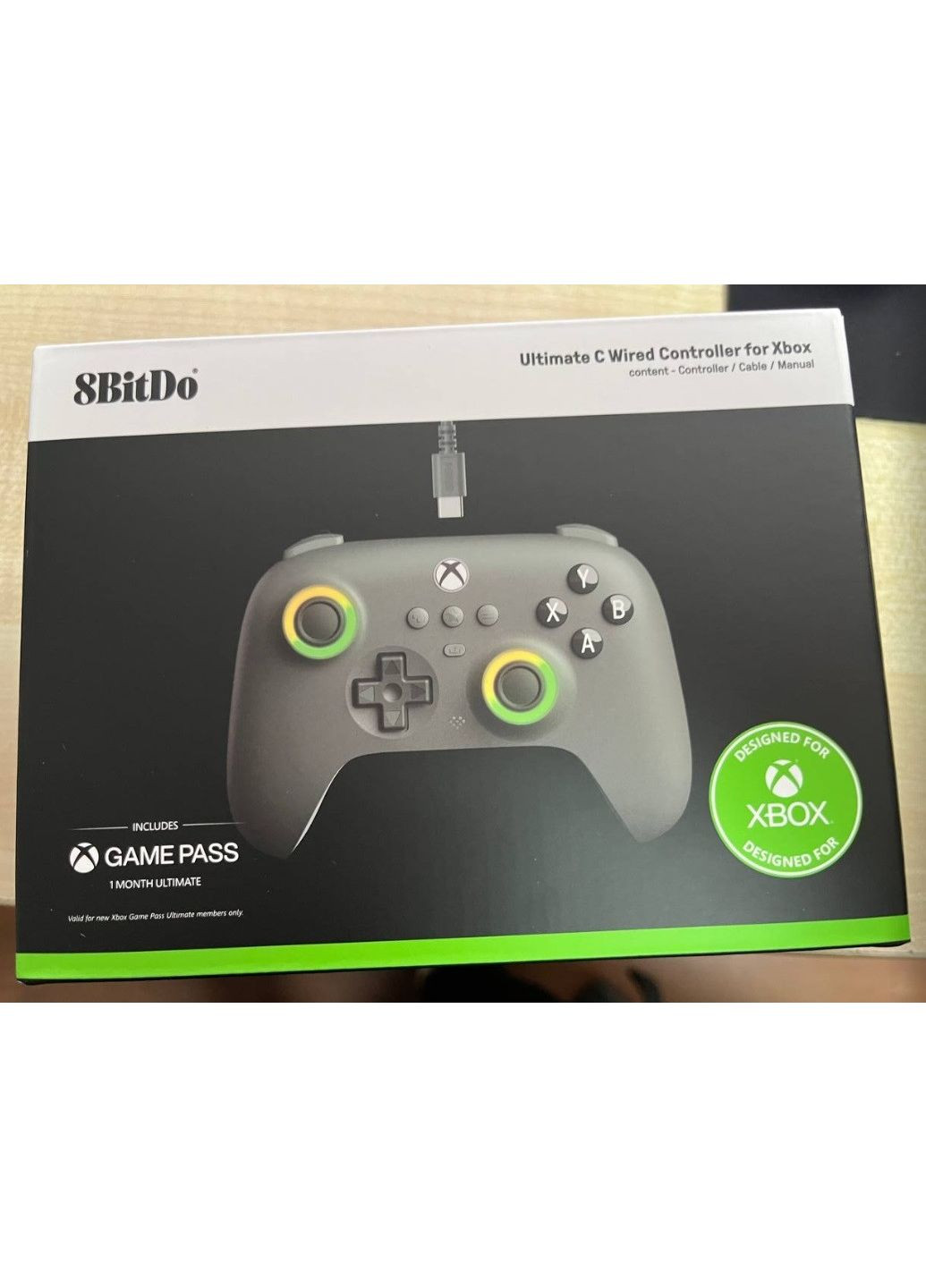 Проводной геймпад Ultimate C Wired Controller для Xbox Series X/S Xbox One X/S +1 месяц геймпас 8BitDo (369646875)