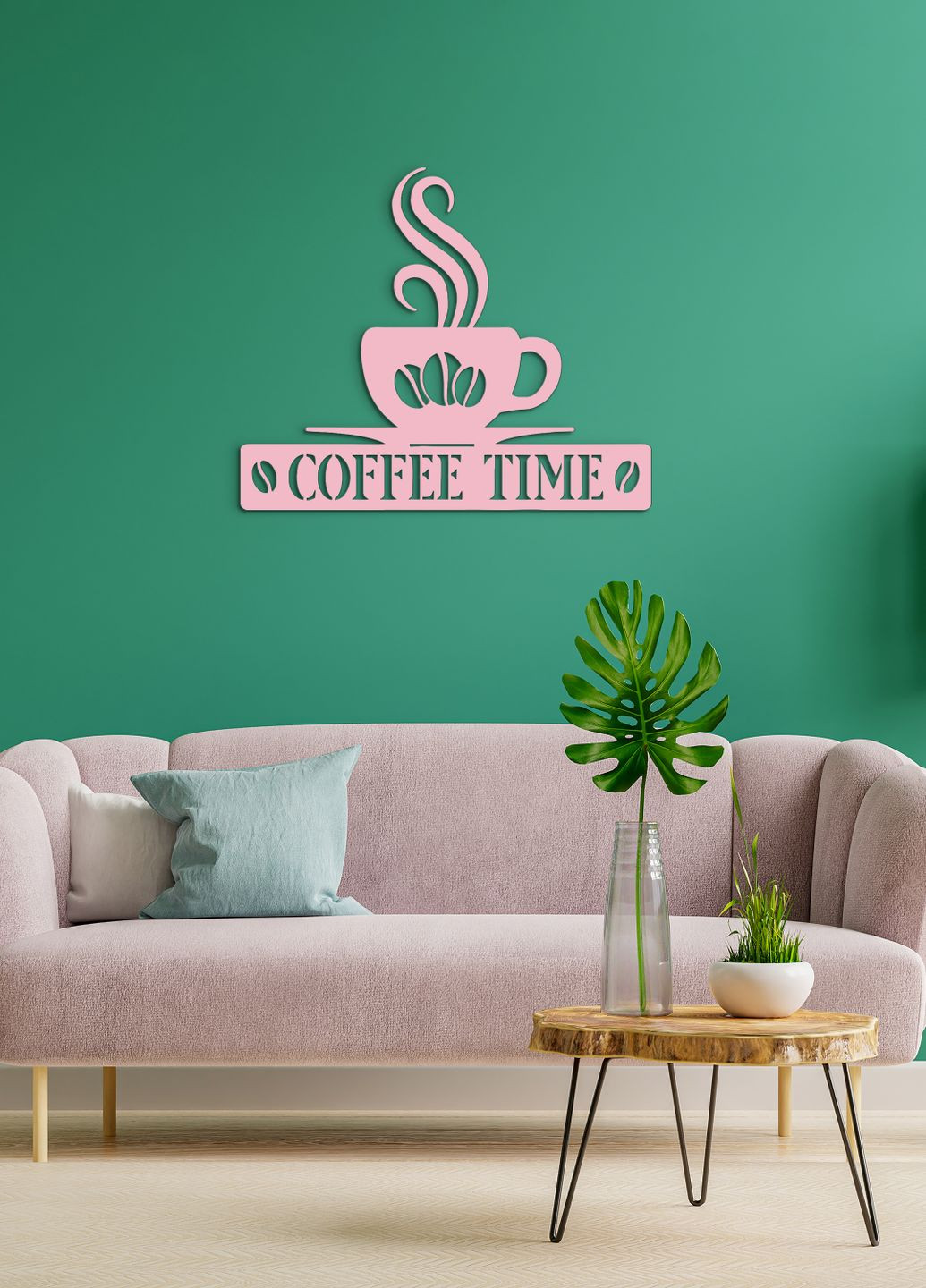 Современная картина на кухню, деревянный декор для дома "Кофе в зернах", декоративное панно 50х60 см Woodyard (291842077)