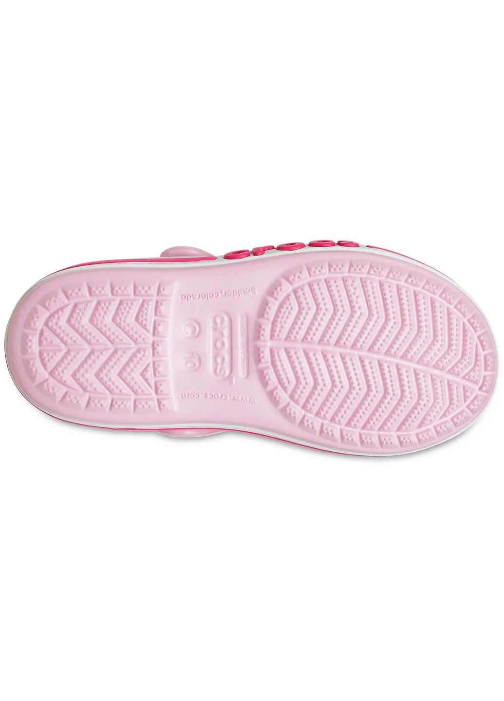 Розовые повседневные сандалии bayaband sandal 10-27-17.5 см ballerina pink 205400 Crocs