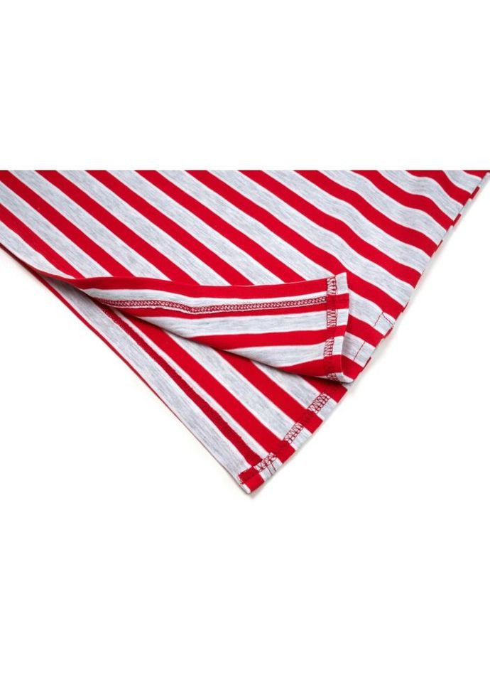 Комбінована сукня в смужку з топом (12358-134g-red) Breeze (300624859)