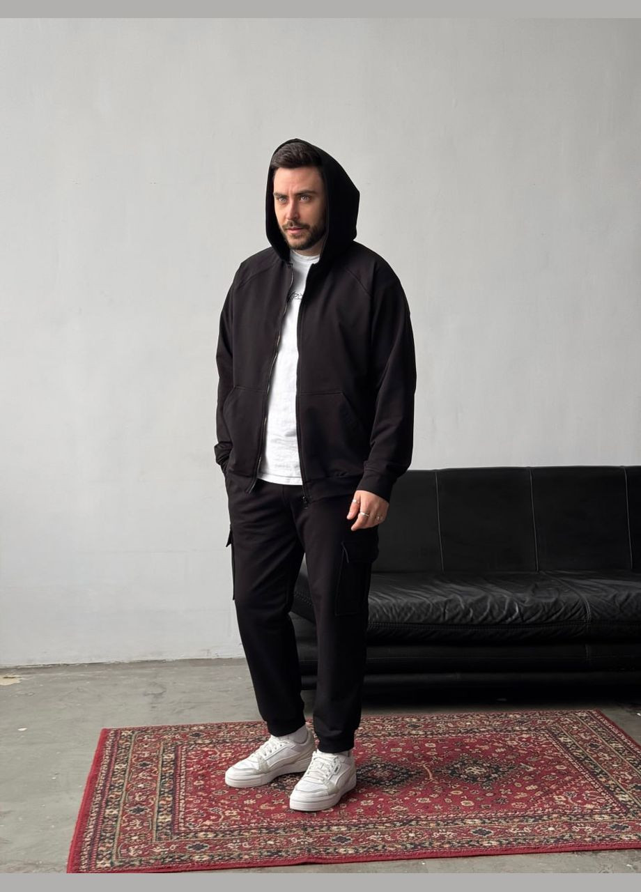 Комплект куртка сірий графіт Main + костюм Jack на блискавці чорний No Brand (327253642)