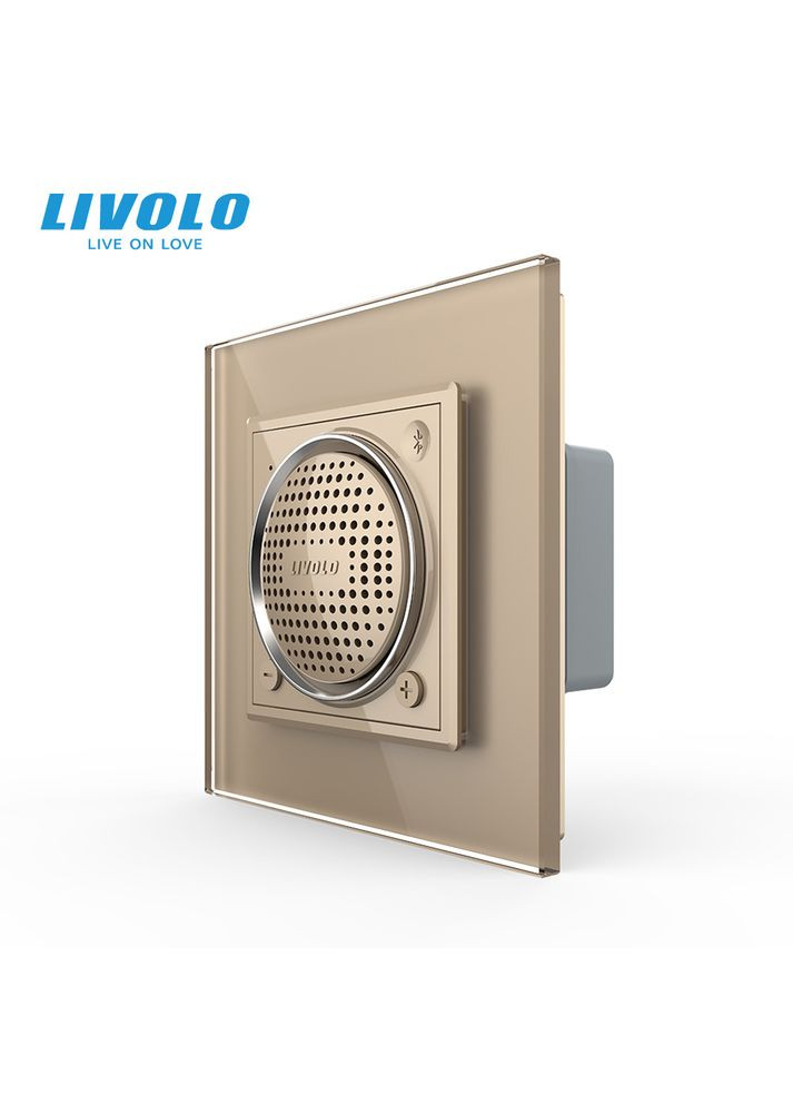 Bluetooth колонка золото скло (VL-C7-FCF-2AP) Livolo (371777330)