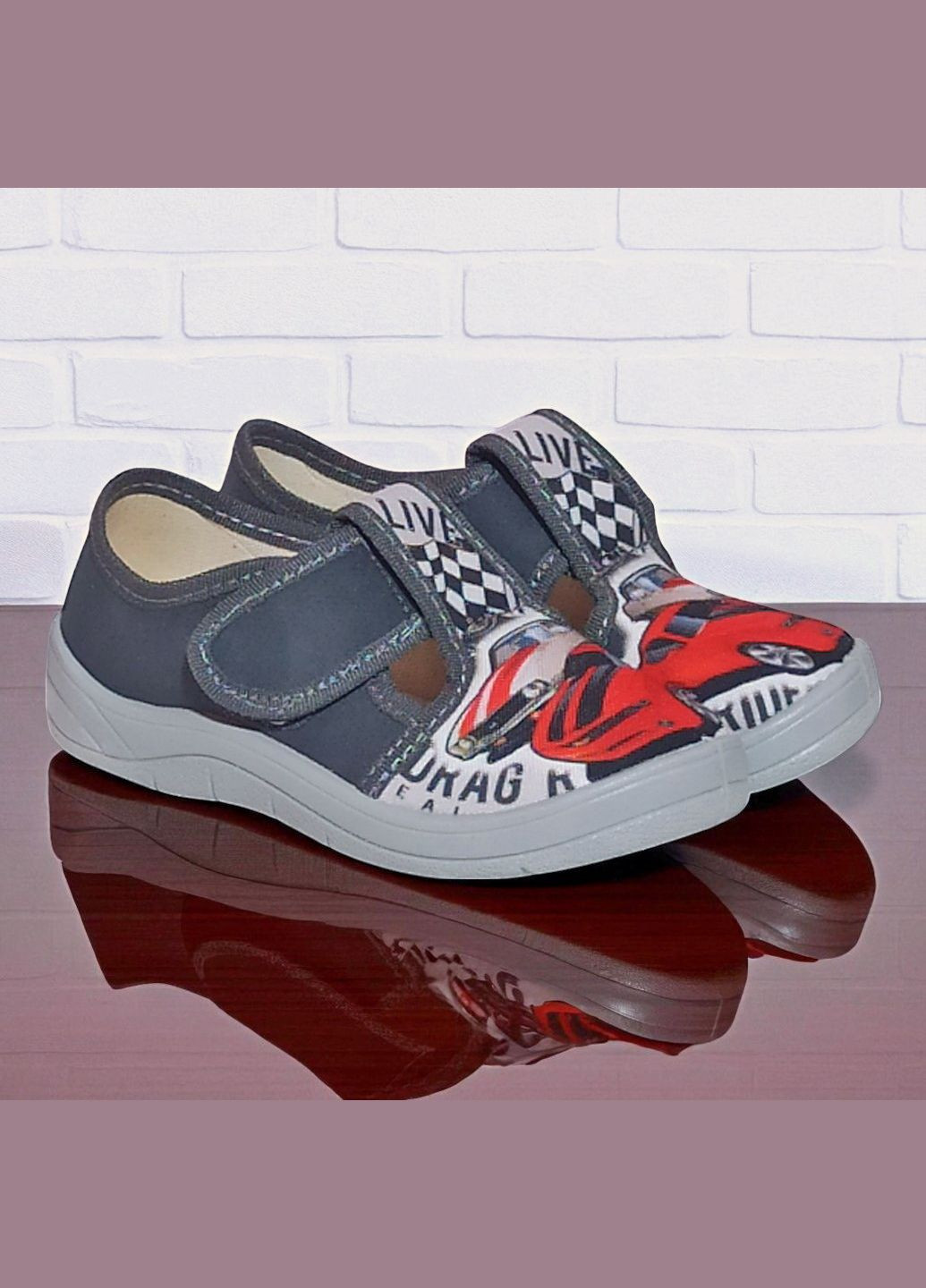 Ортопедичні тапочки на липучці капчики для хлопчика змінне взуття в садок змінка Валді Waldi (341612855)