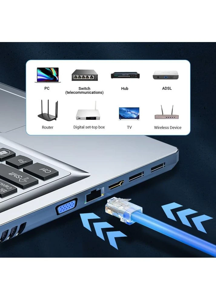 Конектор RJ45 (5e,6 категорії) прохідний (упак 50шт) No Brand (402811271)