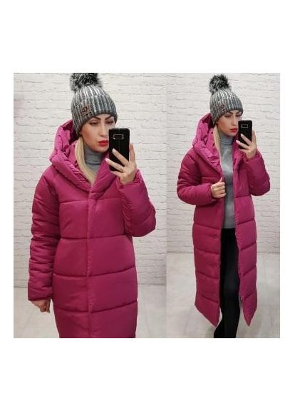 Комбинированная демисезонная пуховик зимний, арт.а-521, цвет малина Aiza