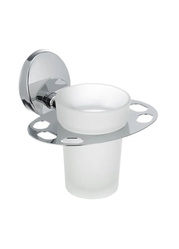 Стакан настінний з підставкою для зубних щіток LR3306-1 (LL1434),, пластиковий, настінний монтаж Zerix (348118094)