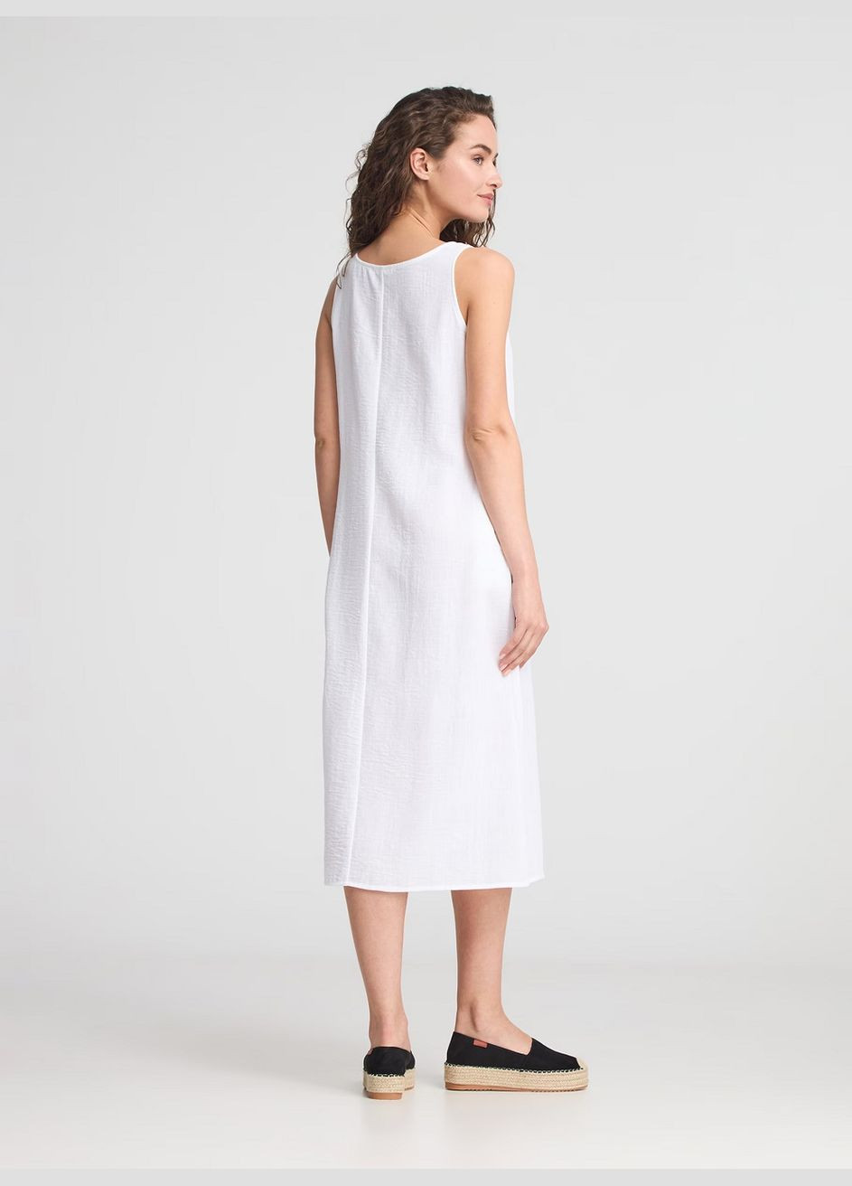 Белое повседневный платье жен Terranova однотонное