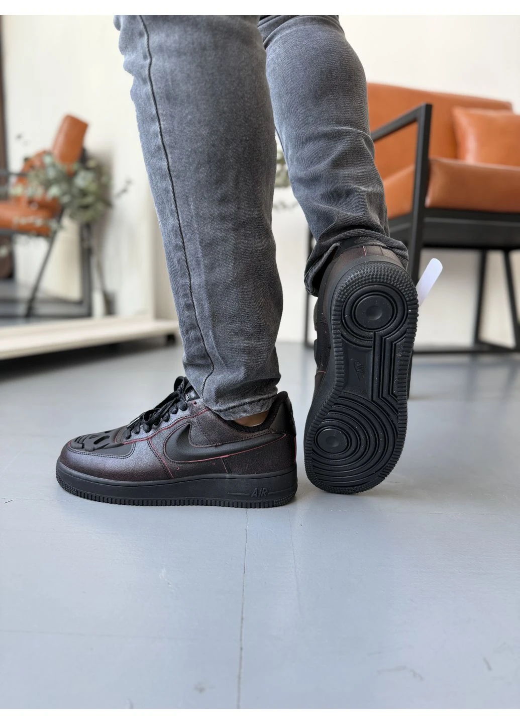 КРОСІВКИ ЖІНОЧІ NIKE 1 LOW HALLOWEEN SKULL НАЙК АІР РЕТРО No Brand комбіновані демісезони (391946708)