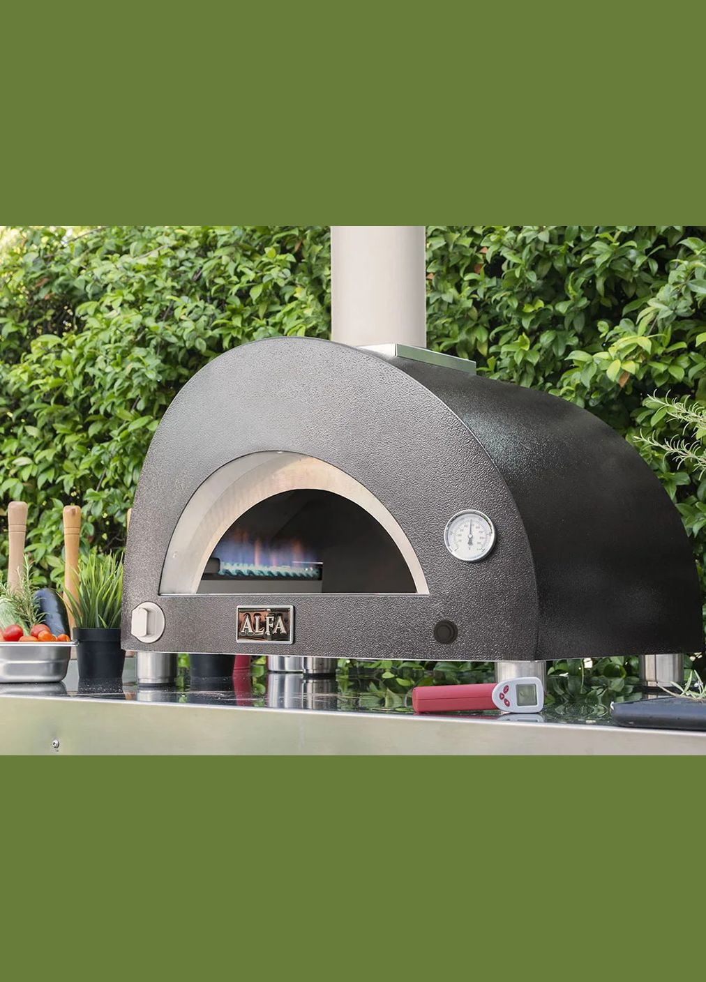 Портативная печь Moderno на 1 пиццу, серая, газ (FXMD-PT-GGRA) Alfa (314827594)