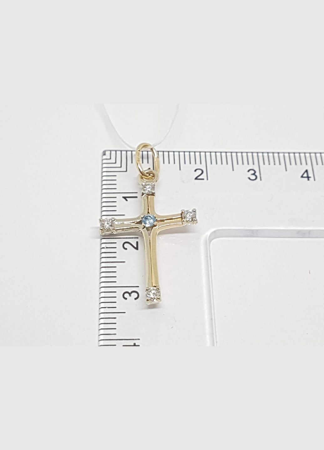 Золотое кольцо с бриллиантами и топазом. 3041624 Гаразд (315922360)