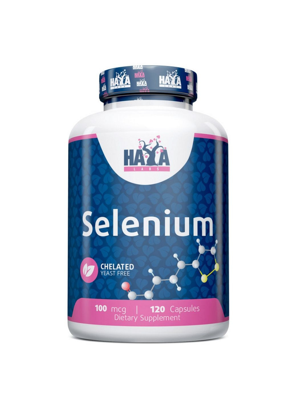 Витамины и минералы Selenium 100 mcg, 120 капсул Haya Labs (293341270)
