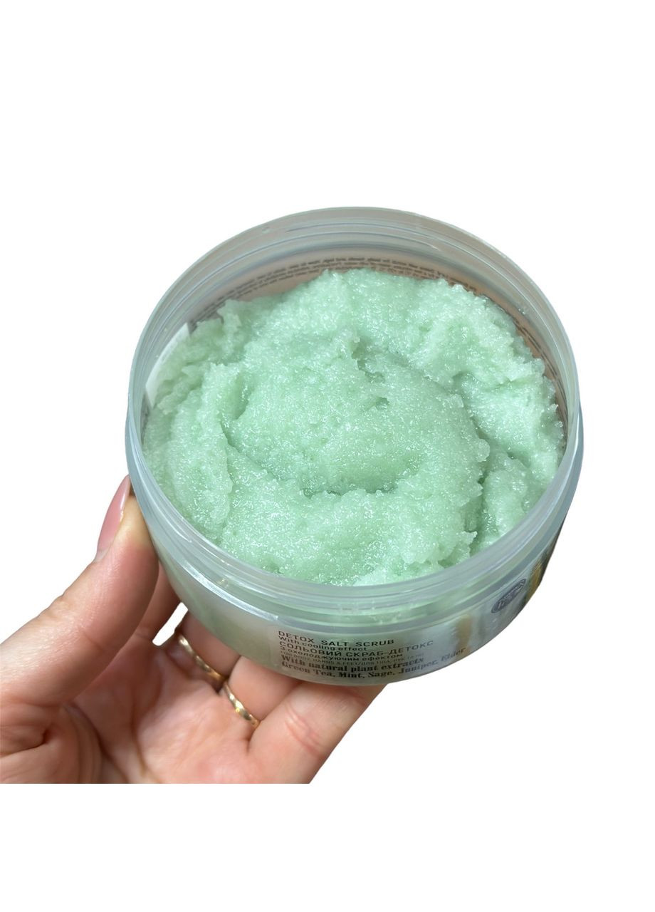 Скрабдетокс солевой для тела, рук и ног, 300 г Botanic Leaf (302490876)